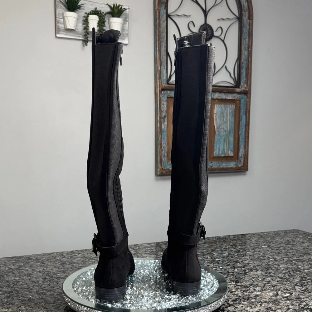 Style & Co. Kimball Black Over the Knee Boots NEW 6